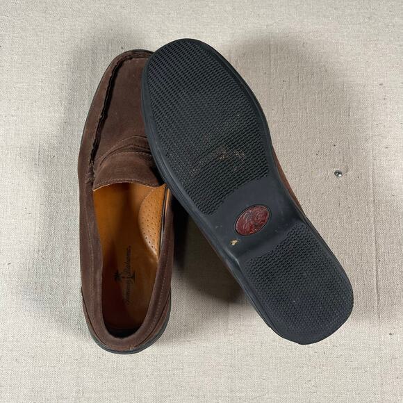 Tommy Bahama Penny Loafers Mens Size 12 Suede Espresso Preppy Casual - Picture 6 of 7
